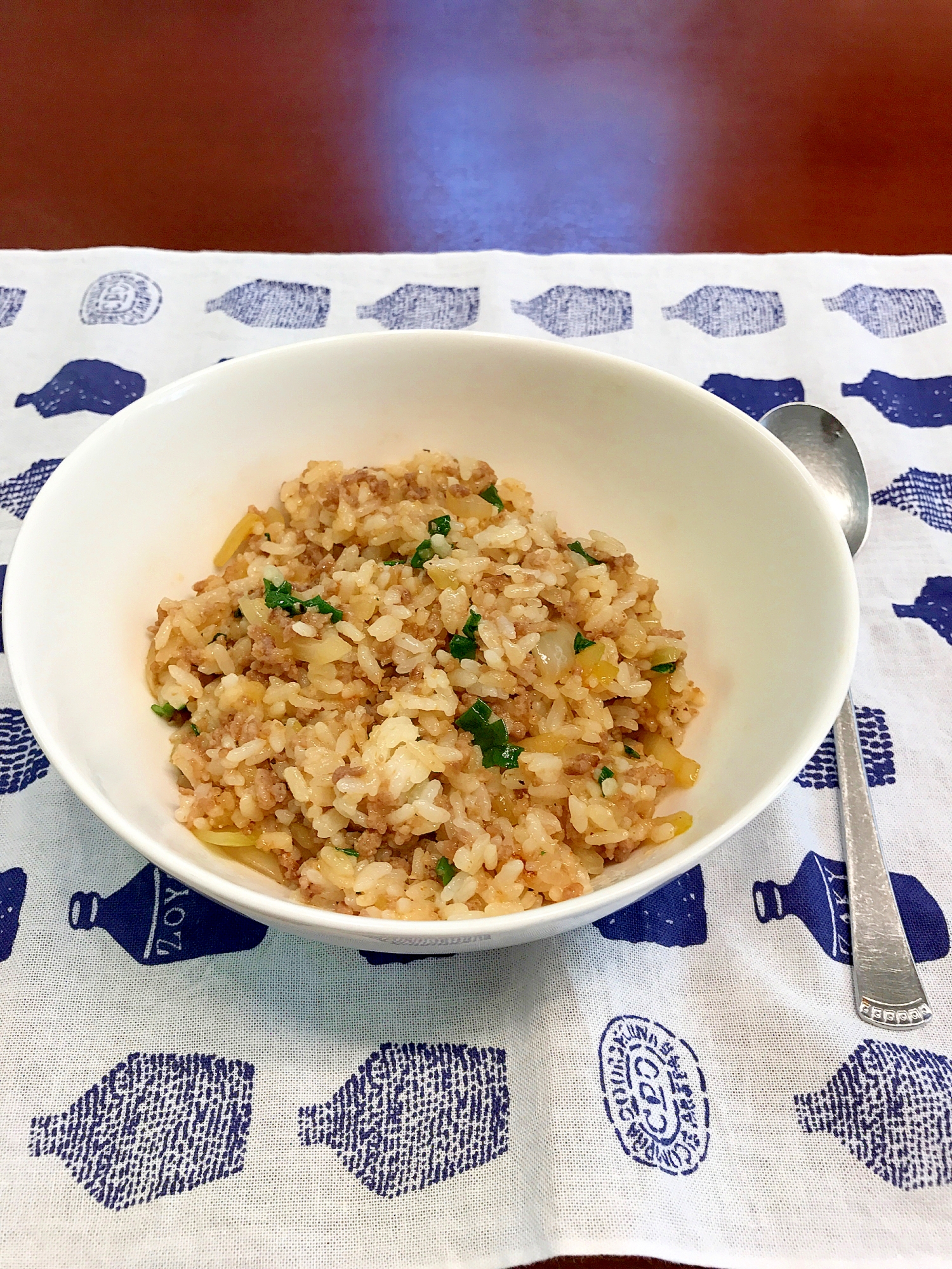 ちょっとピリ辛の肉みそチャーハン