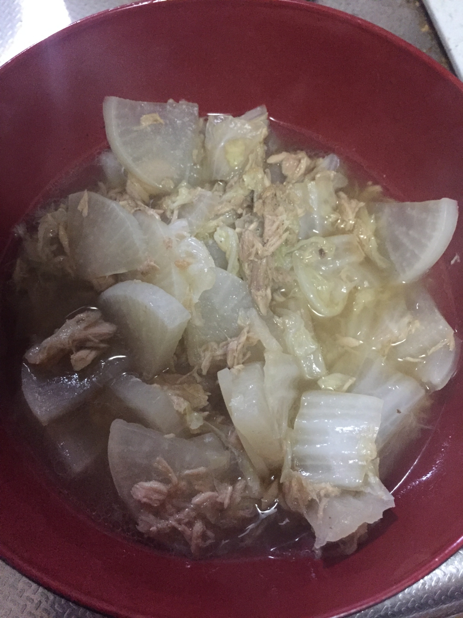 【簡単】大根と白菜とツナの煮物