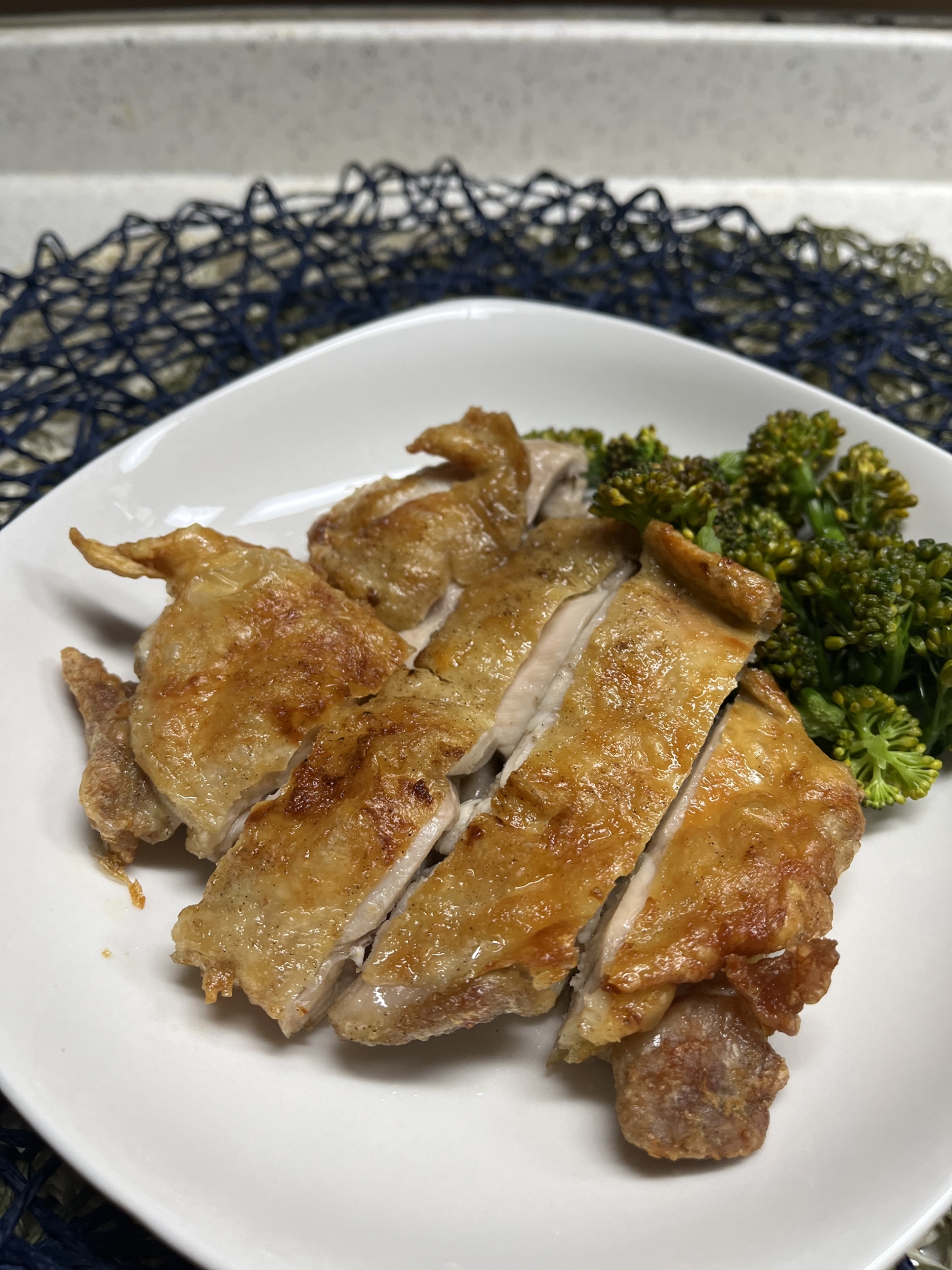 ノンフライヤーで作る♬皮目パリパリチキン