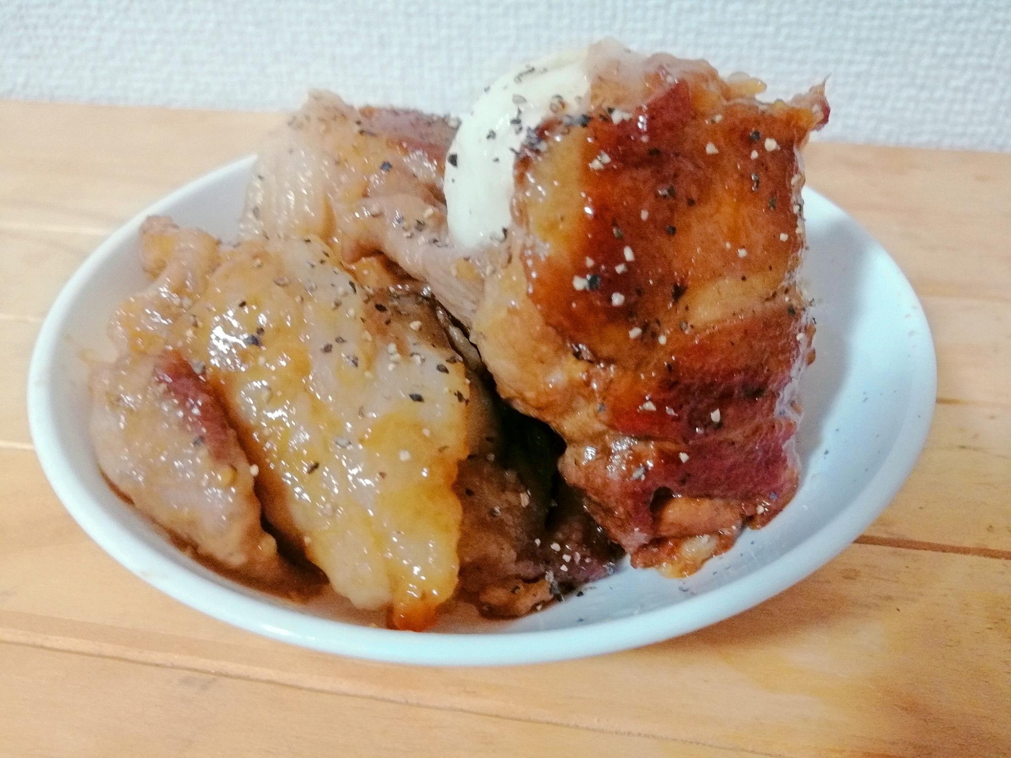 ご飯が進む！豚バラトロトロ卵巻照り焼き