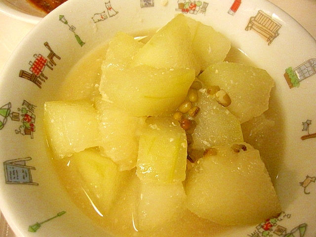 冬瓜と緑豆の味噌汁