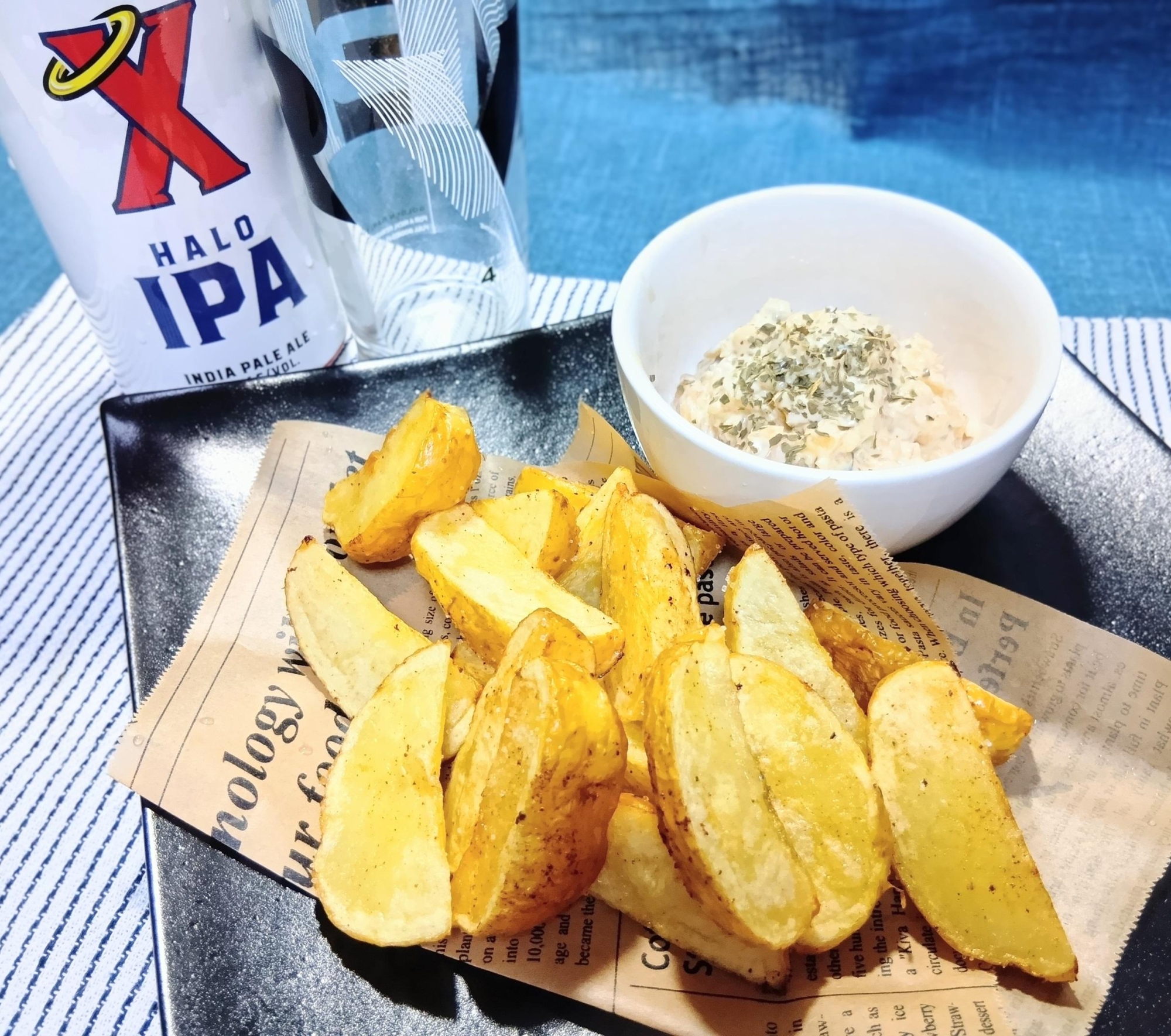 いぶりがっこタルタルでいただく！ポテトフライ