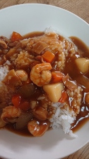 ポトフリメイク　シーフードカレー