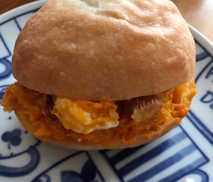 かぼちゃとアーモンド クリームチーズのサンド レシピ 作り方 By ボンド子 楽天レシピ