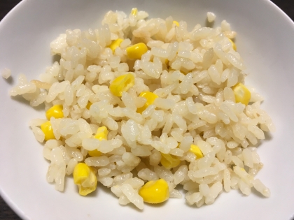 さつまいもとコーンの炊き込みご飯