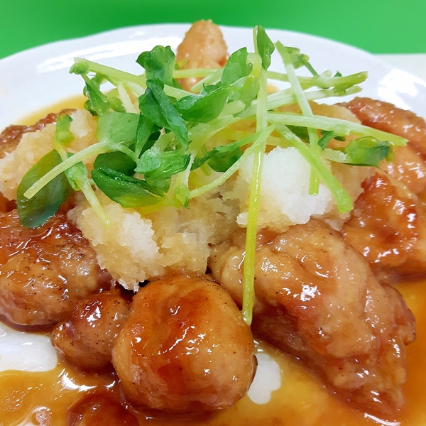 子供が喜ぶ 鶏肉の甘辛唐揚げwithおろしポン酢 レシピ 作り方 By Acchan66 楽天レシピ 子供が喜ぶ 鶏肉の甘辛唐揚げwithおろしポン酢 レシピ 作り方 By Acchan66 楽天レシピ