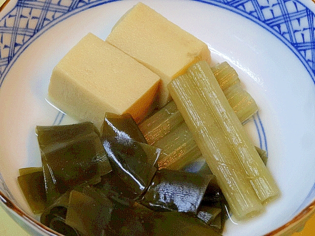 京料理風☆　「フキと高野豆腐の八方煮」