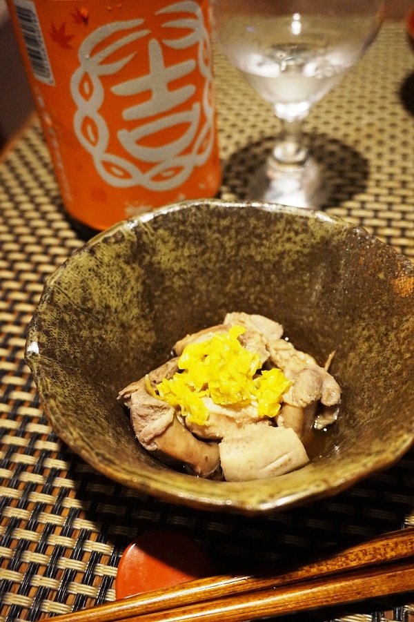 日本酒がご飯が進む、鮭の白子の生姜煮