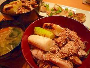 炙ったねぎがトロリ☆ねぎとハマチの炙り丼