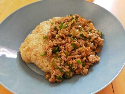 子供が食べるようにピーマンを細かく刻みました(笑)とても美味しくて皆ぺろり！また作ります♪