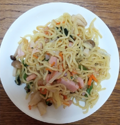 豚肉がなかったのでハムで代用しました。味付けはレシピ通りにしたら、美味しくできました。