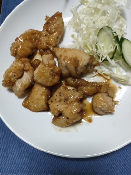 ★鶏ムネ肉の柔らか甘辛チキン★