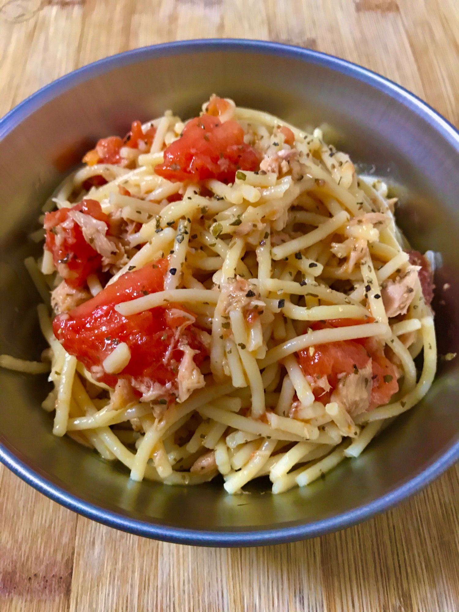 懐かしい給食の味♡ツナとトマトのパスタ