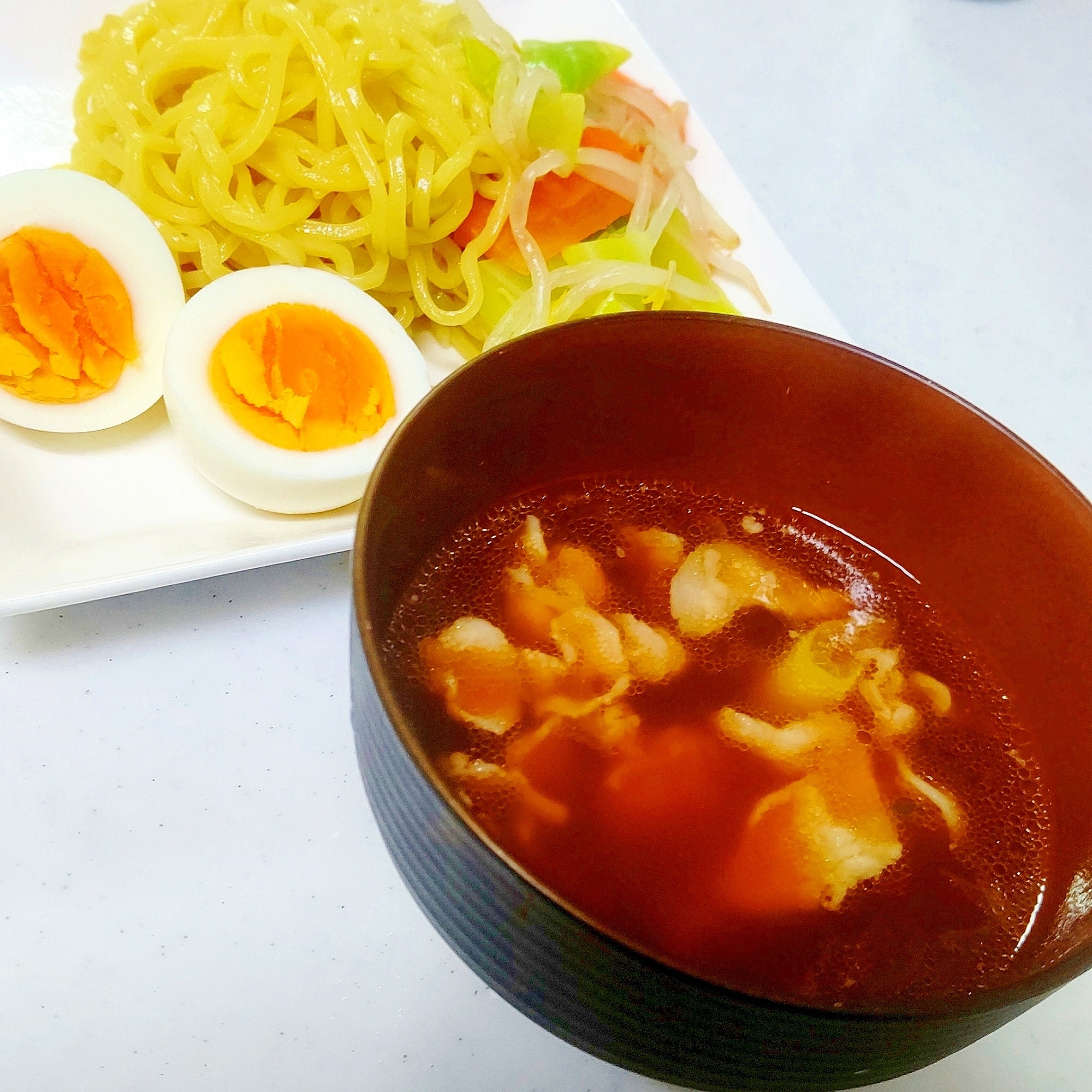 野菜がたくさん摂れる 豚肉と温野菜のつけ麺 レシピ 作り方 By Ncc 楽天レシピ