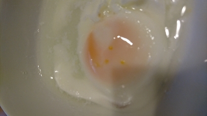 少し固めの仕上がりです。卵ひとつから作れるのは便利ですね。また作ります？、