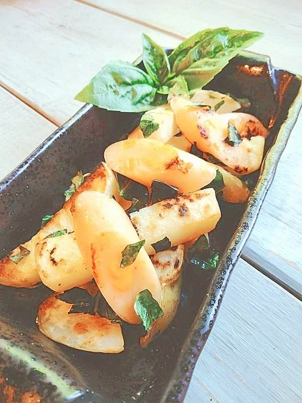 フレッシュバジル★チーかま＆ジャガイモ炒め