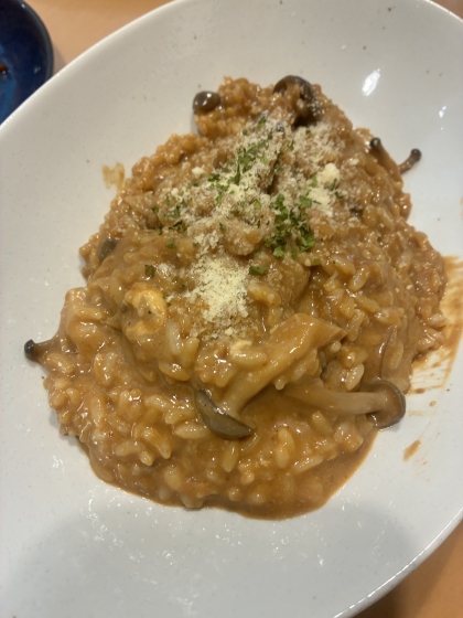 余ったハヤシライスで！ハヤシリゾット♪