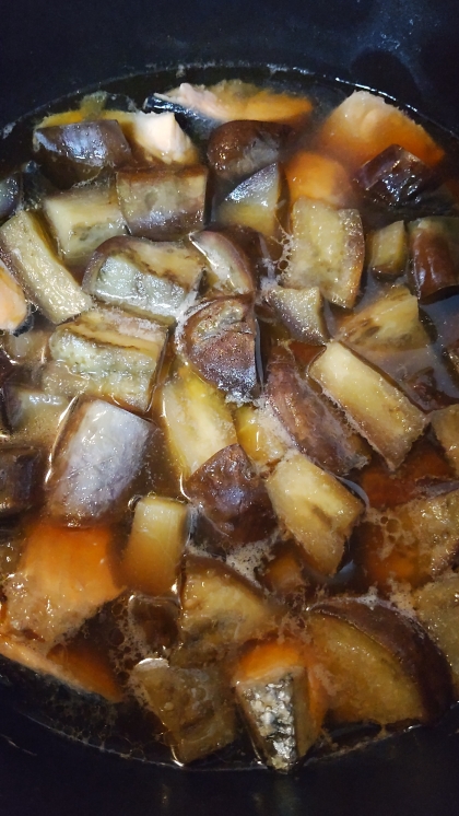 鮭と茄子の煮物