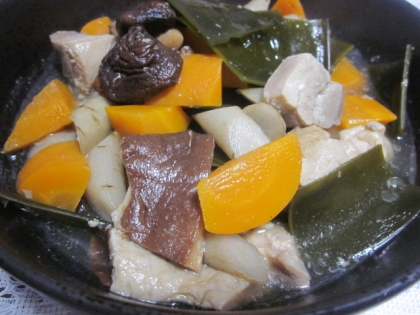玉ねぎ椎茸枝豆の煮物♪
