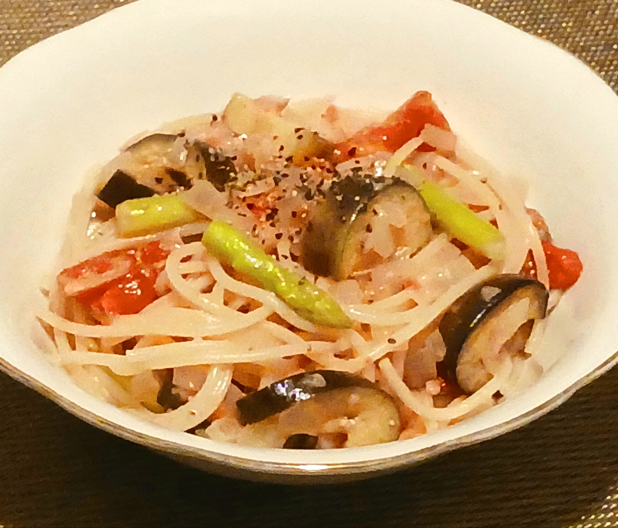 彩り夏野菜の冷製ヴィネグレット風パスタ♡