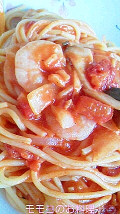 簡単おいしいトマトスパゲッティ