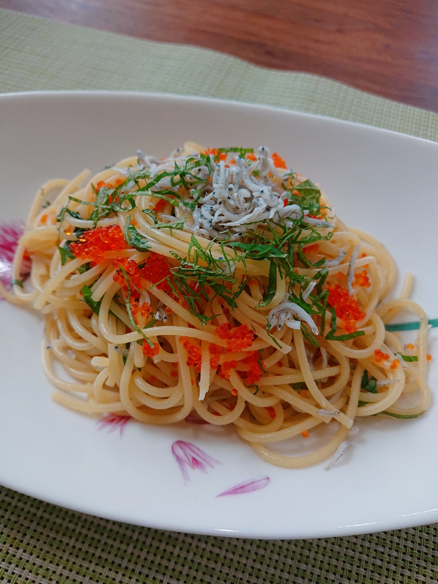 さっぱり☆しらすととびっこの和風パスタ