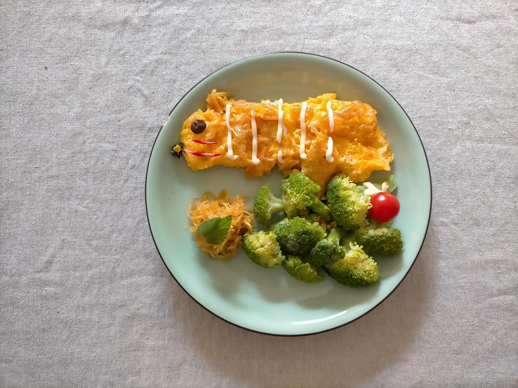 ブロッコリー森のトラの玉子焼き