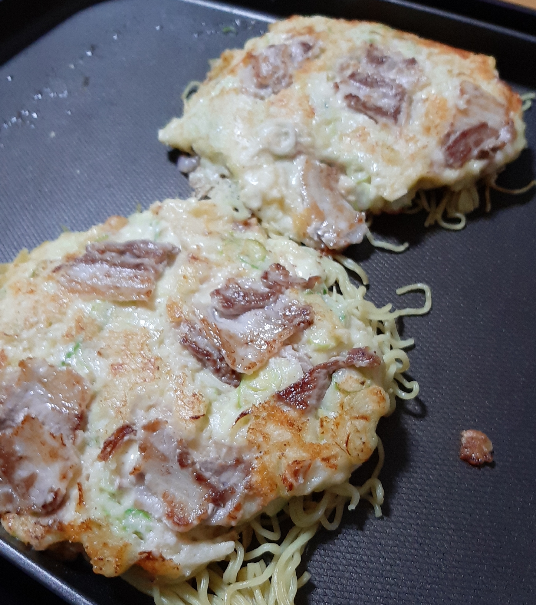 長芋でふわとろお好み焼き♪