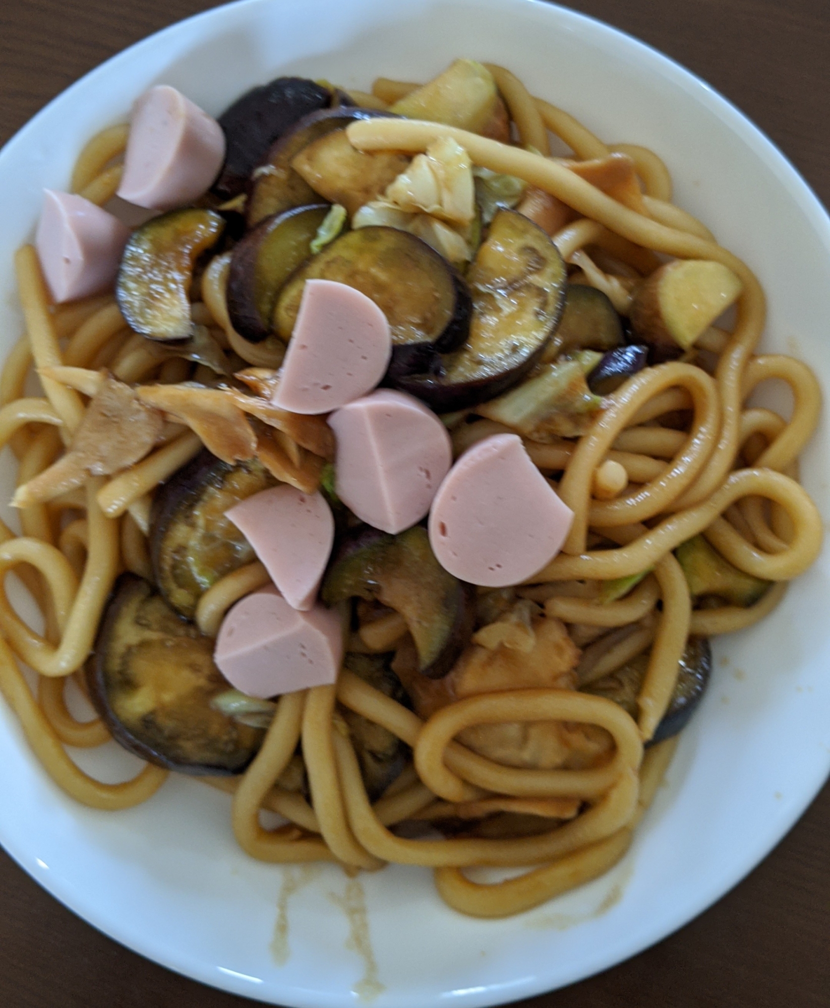 醤油ベース焼きうどん