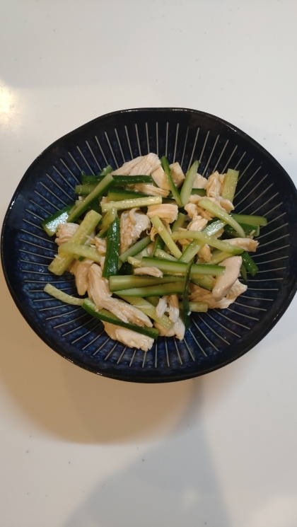 ささみときゅうりの中華風酢の物