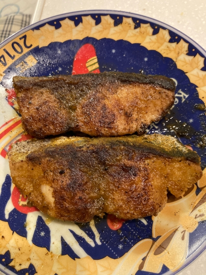 ぶりのカレー粉焼き♪スパイシーで美味♪