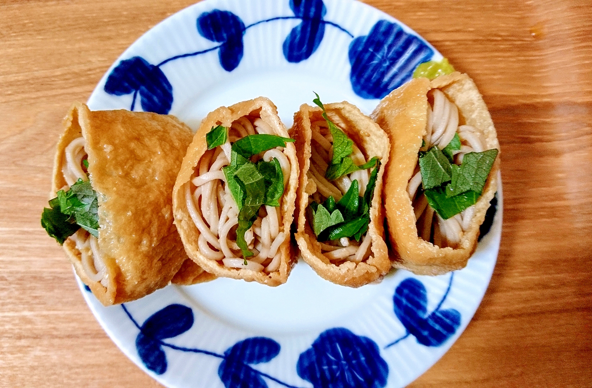 我が家の定番*蕎麦稲荷