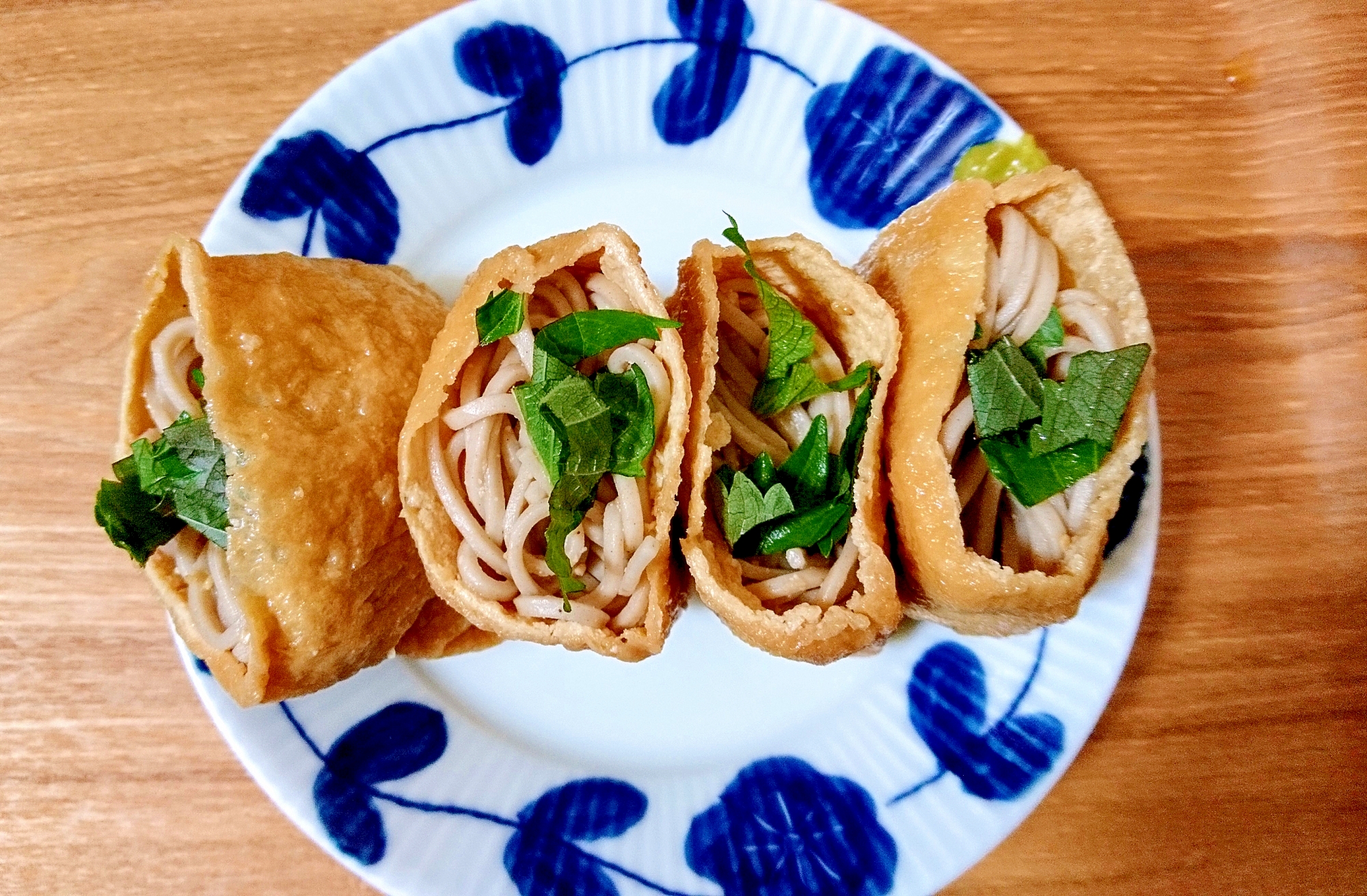 我が家の定番＊蕎麦稲荷