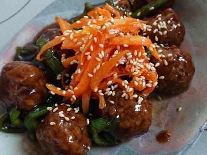 美味しい❣️〜黒酢たれの肉団子〜