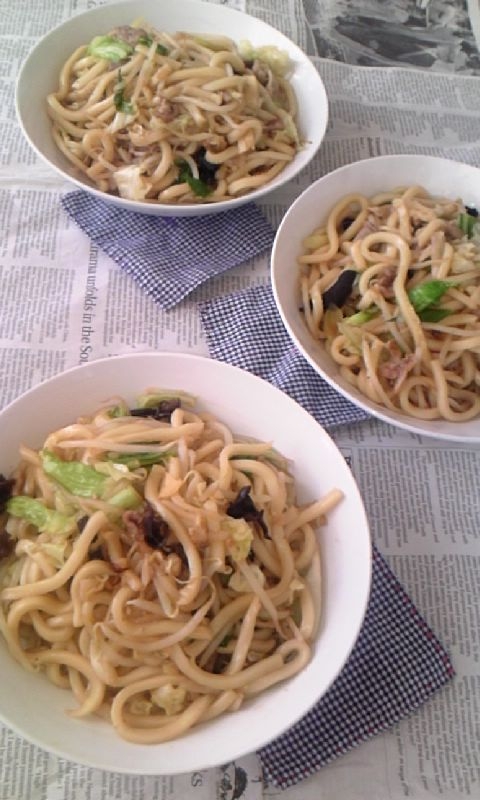 XO醤de広東風焼きうどん♪