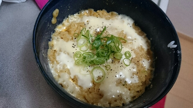 残ったカレーうどんでリゾット