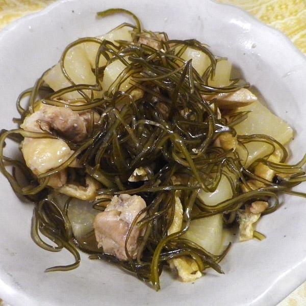 大根昆布鶏の煮物