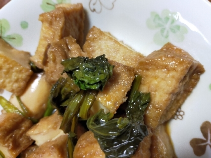 小松菜厚揚げカレー煮