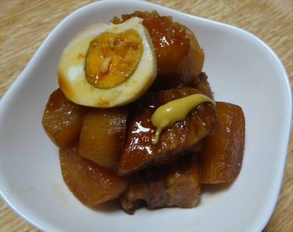 圧力鍋で豚バラ大根