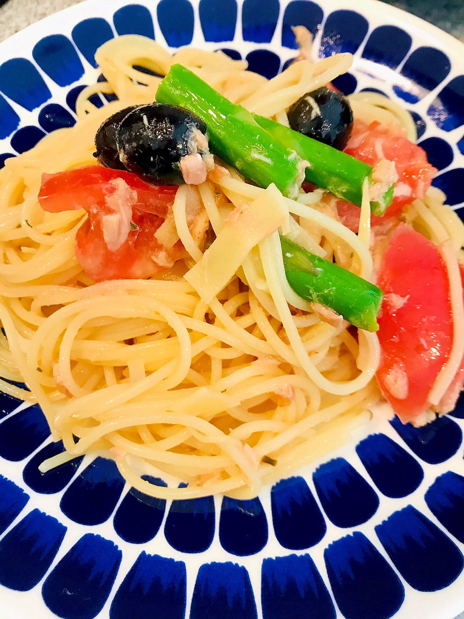 春野菜の冷製パスタ