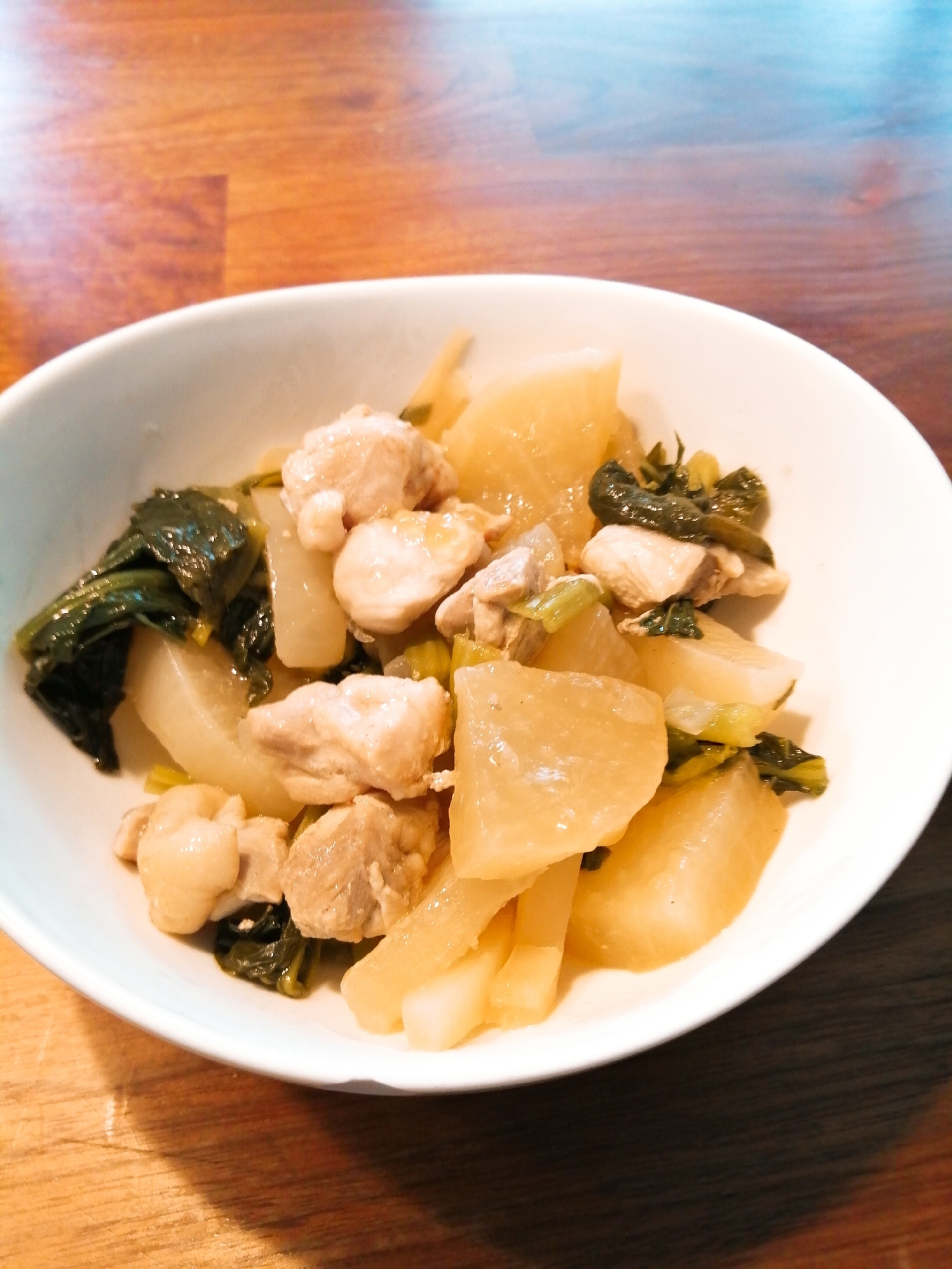 無水鍋で！大根と鶏肉の煮物