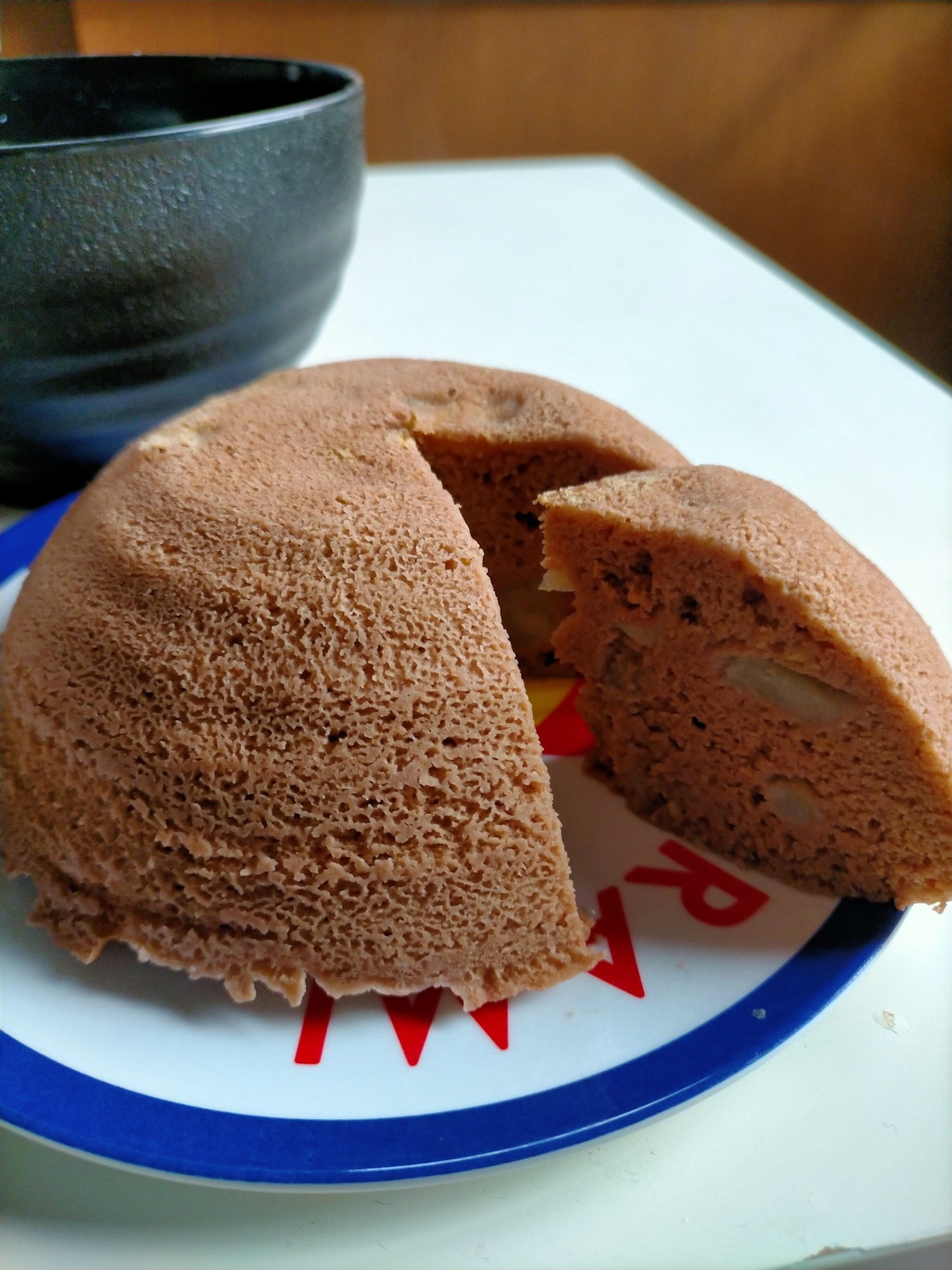 おからパウダーで簡単チョコバナナ風蒸しパン レシピ 作り方 By Tsubasa 楽天レシピ
