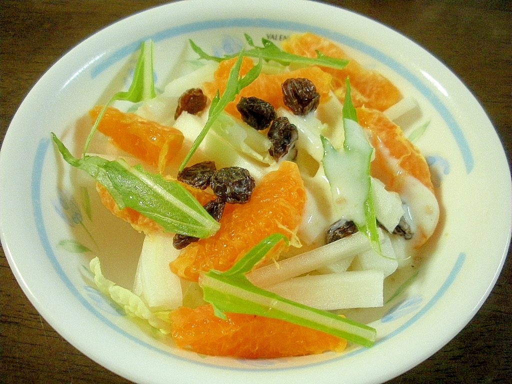 ☆白菜とオレンジのヨーグルトドレッシングサラダ☆