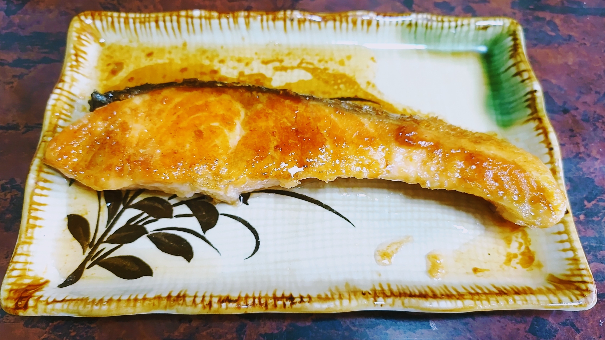 鮭のワサビ醤油焼き