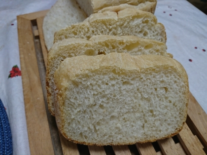 ＨＢで簡単♪もっちり食パン