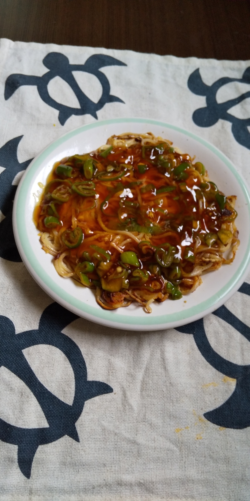 かた焼きそうめんの餡かけ