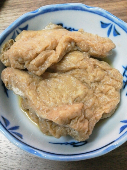 味は濃い目でご飯のお供にお揚げさん