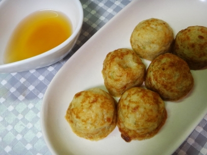 たこ焼きを出汁で食べる♪♪明石焼き風たこ焼き