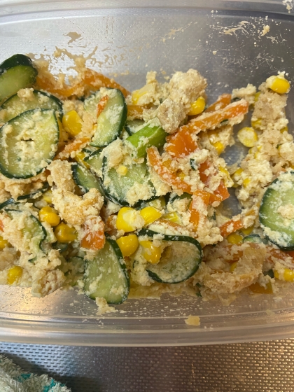 栄養たっぷり卯の花リメイク 簡単おからサラダ レシピ 作り方 By Kuuuma 楽天レシピ