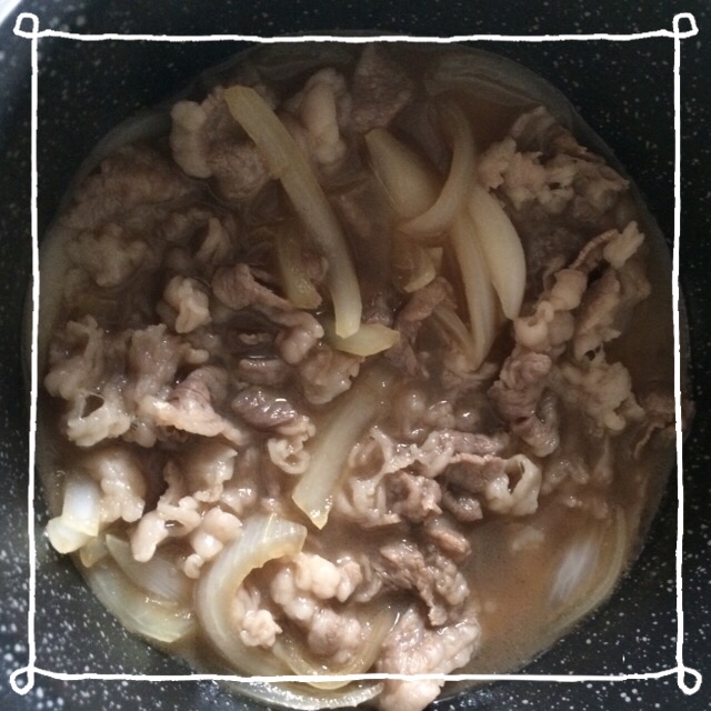 家族が大好きな牛丼♡